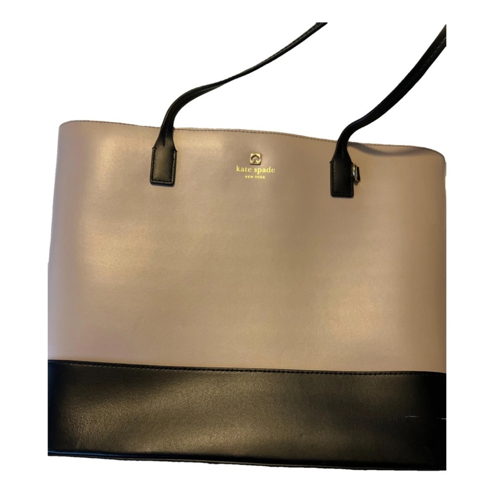 Kate spade black and cream tote